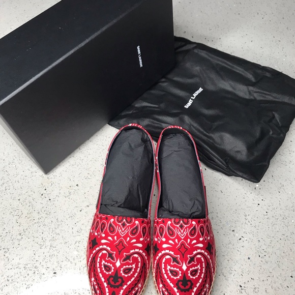 Saint Laurent Bandana-Print Canvas Espadri… - Picture 5 of 5